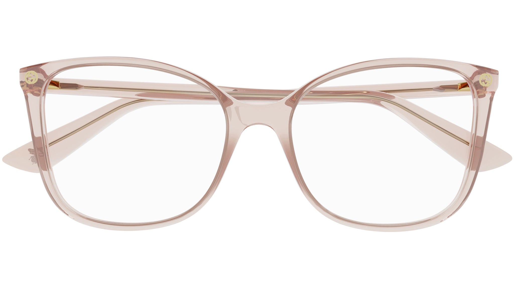 Occhiali da vista GUCCI GG0026O Shiny transparent light peach