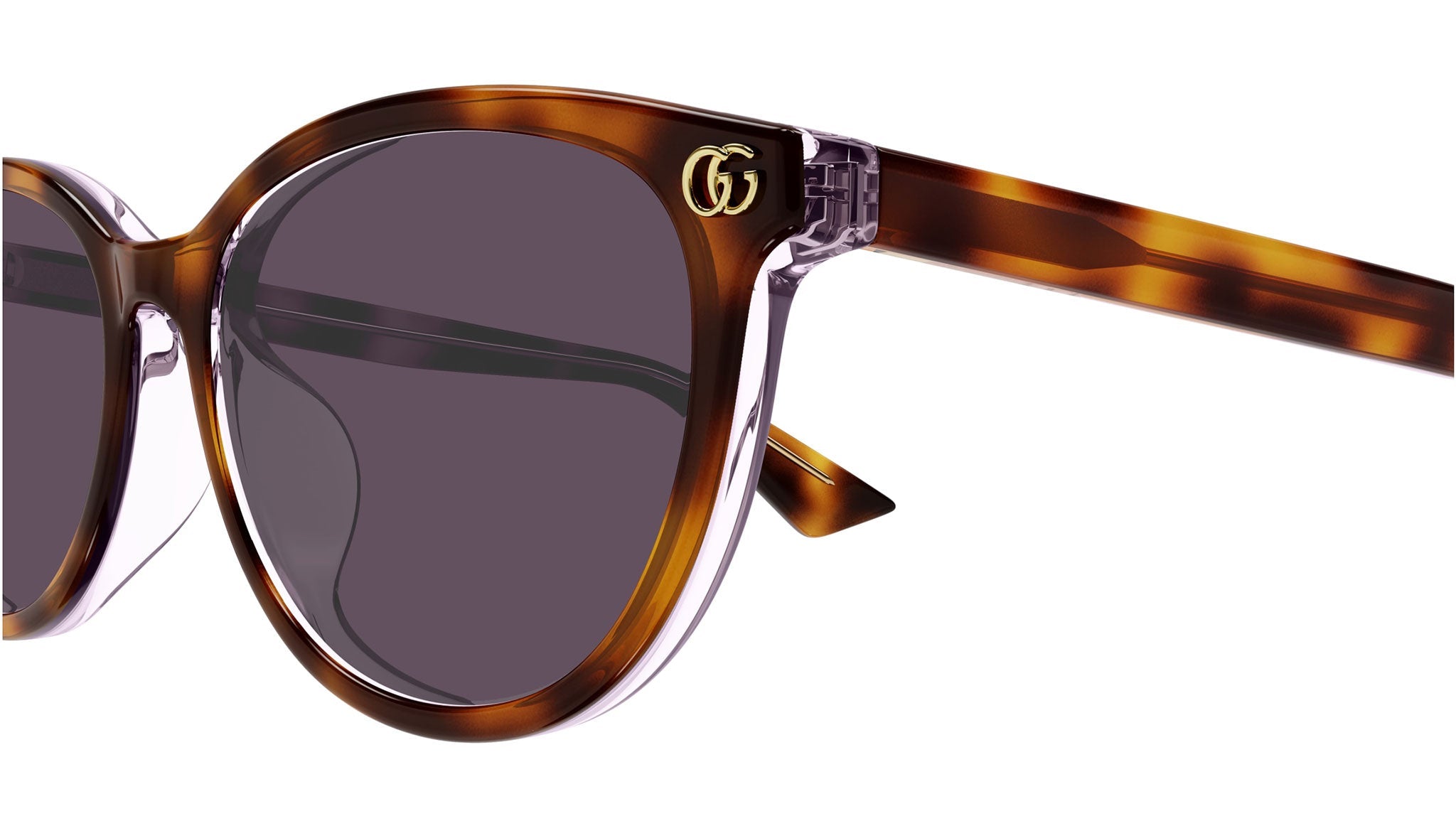 Occhiali da sole GUCCI GG1818SK Shiny bilayer medium havana + milky light mauve
