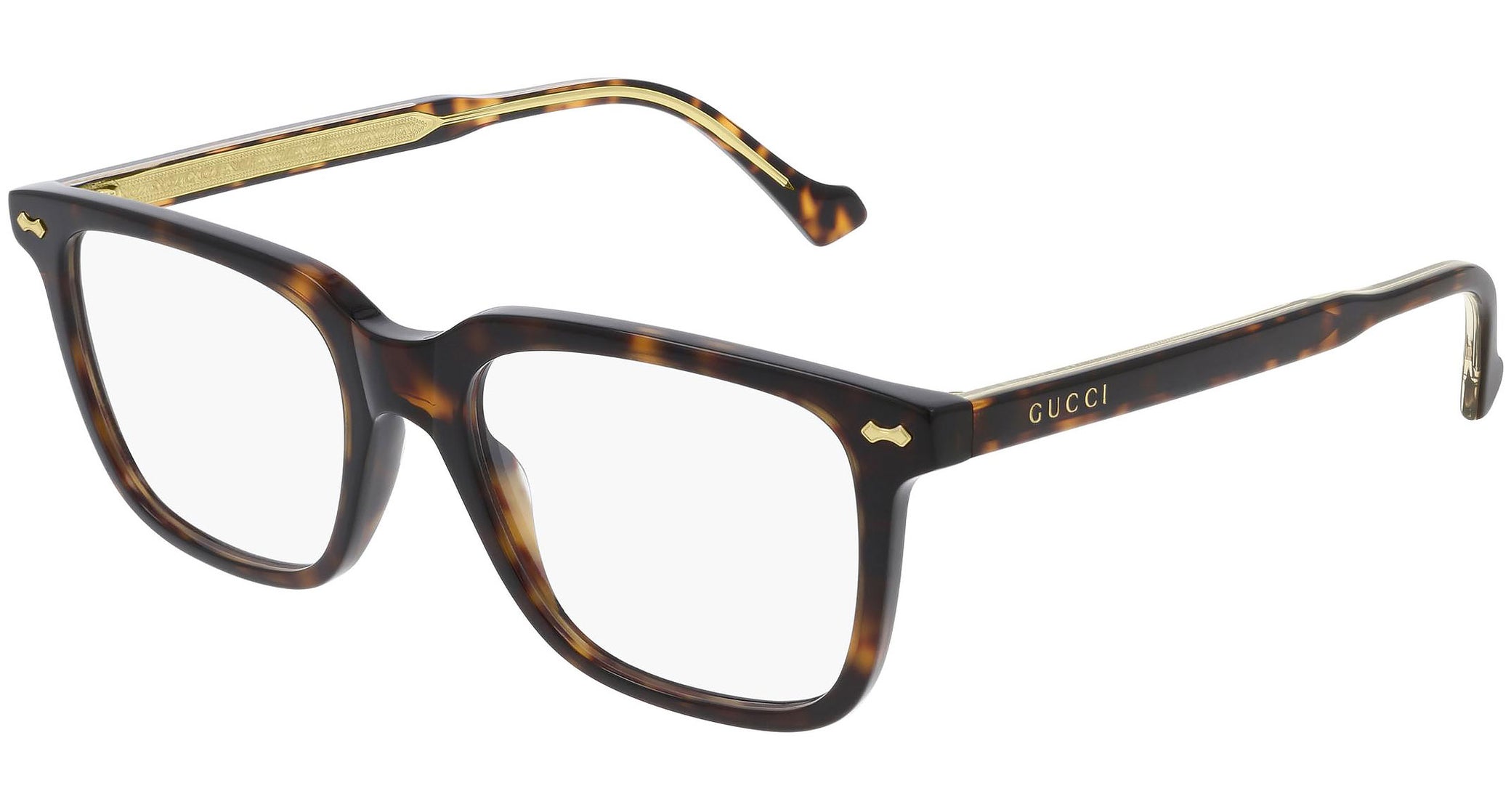 Occhiali da vista GUCCI GG0737O Shiny dark havana