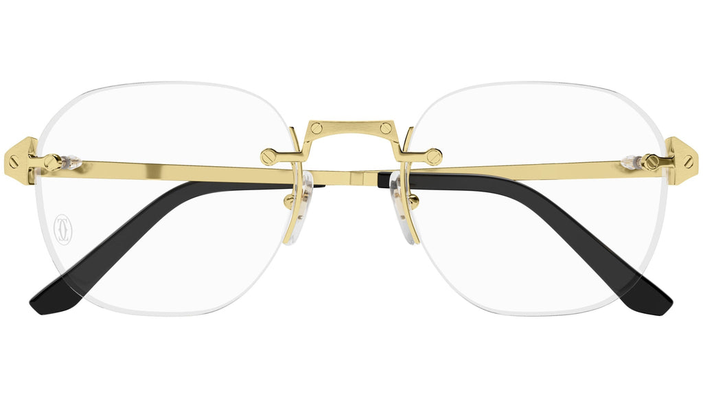 Occhiali da vista CARTIER CT0478O Brushed smooth golden finish