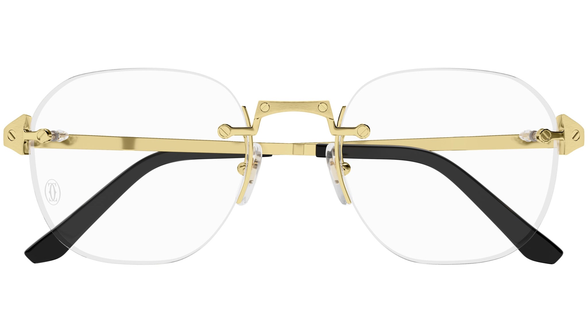Occhiali da vista CARTIER CT0478O Brushed smooth golden finish