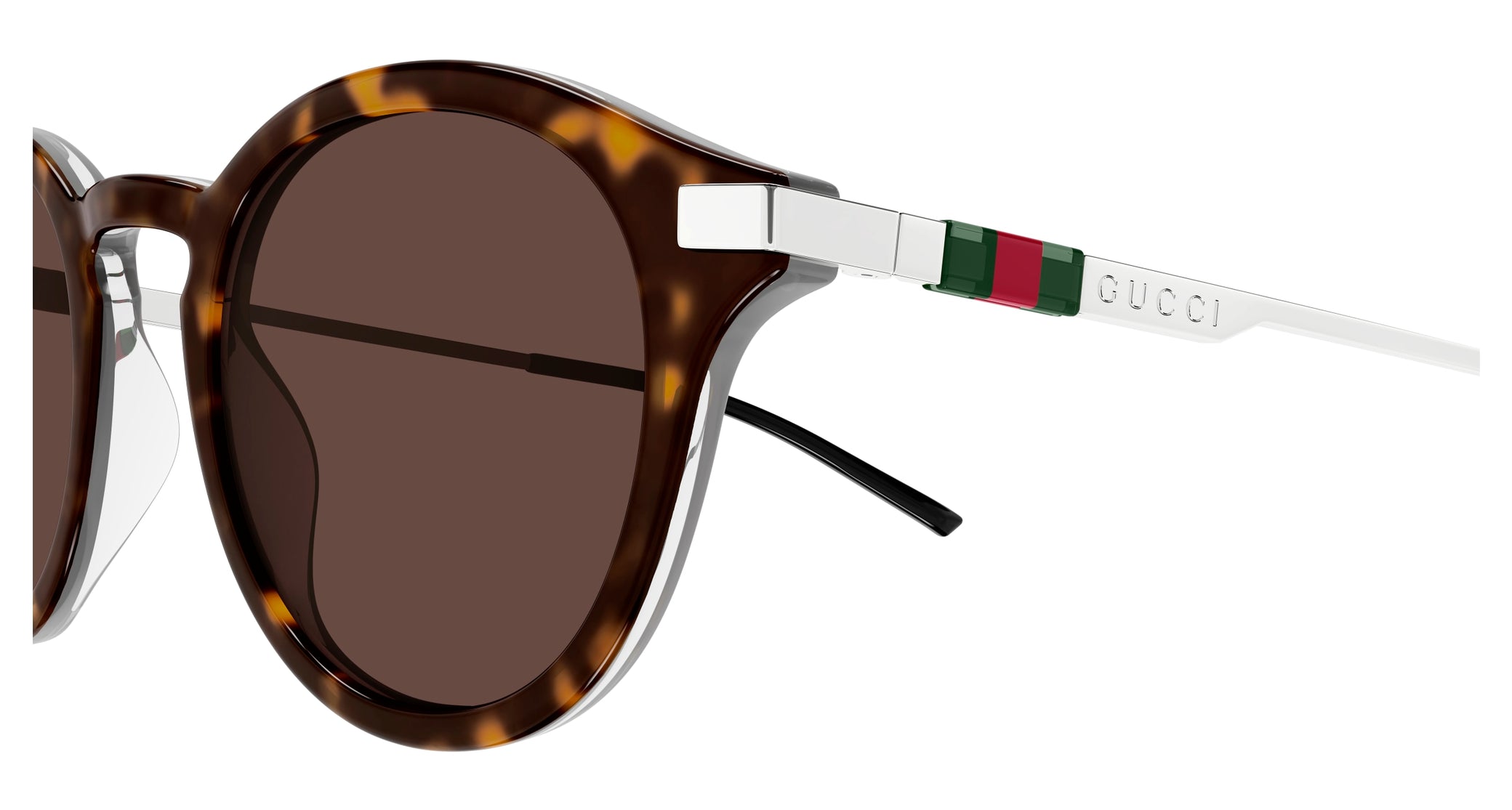 Occhiali da sole GUCCI GG1890S Shiny bilayer dark havana + crystal