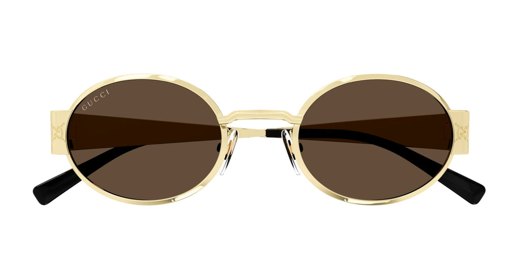 Occhiali da sole GUCCI GG1854S Shiny endura gold laser guccissima texture