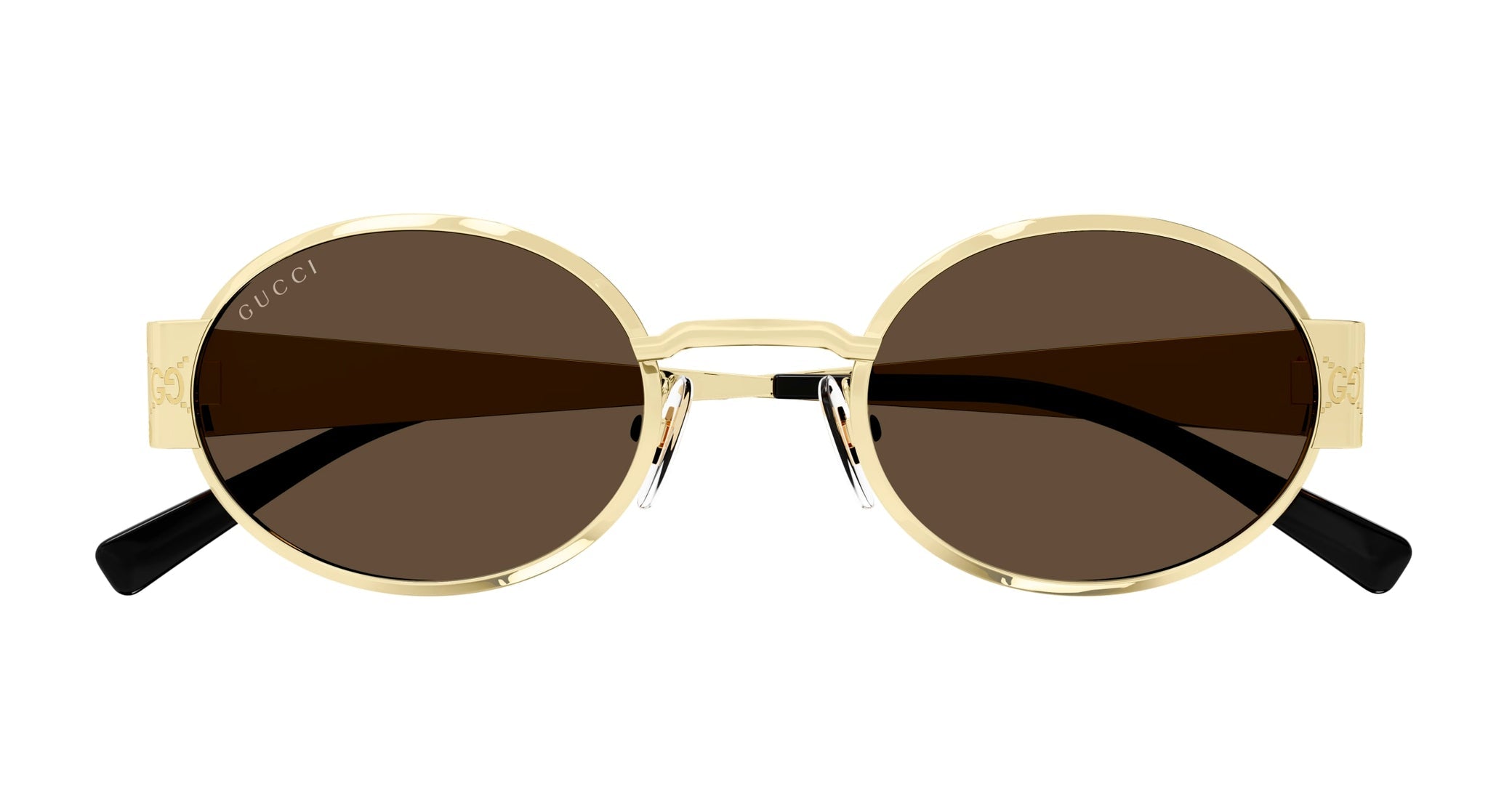 Occhiali da sole GUCCI GG1854S Shiny endura gold laser guccissima texture
