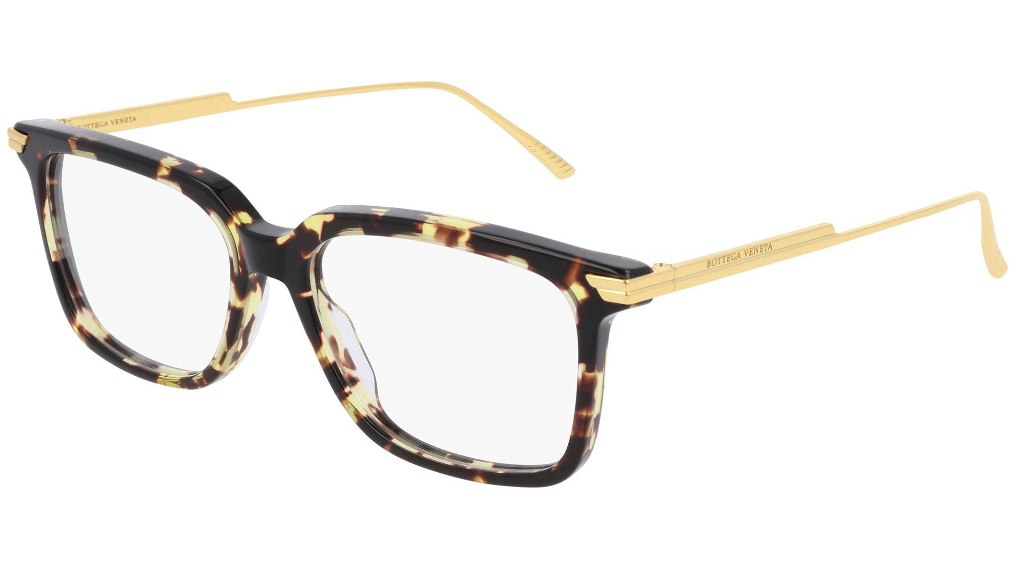 Occhiali da vista BOTTEGA VENETA BV1009O Shiny spotted havana shiny gold