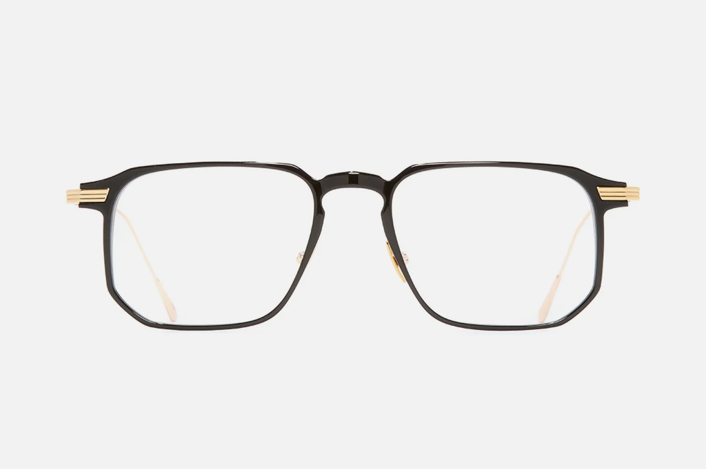 Occhiali da vista Cutler And Gross 0007 Black on 24K Yellow Gold + 18K Rhodium