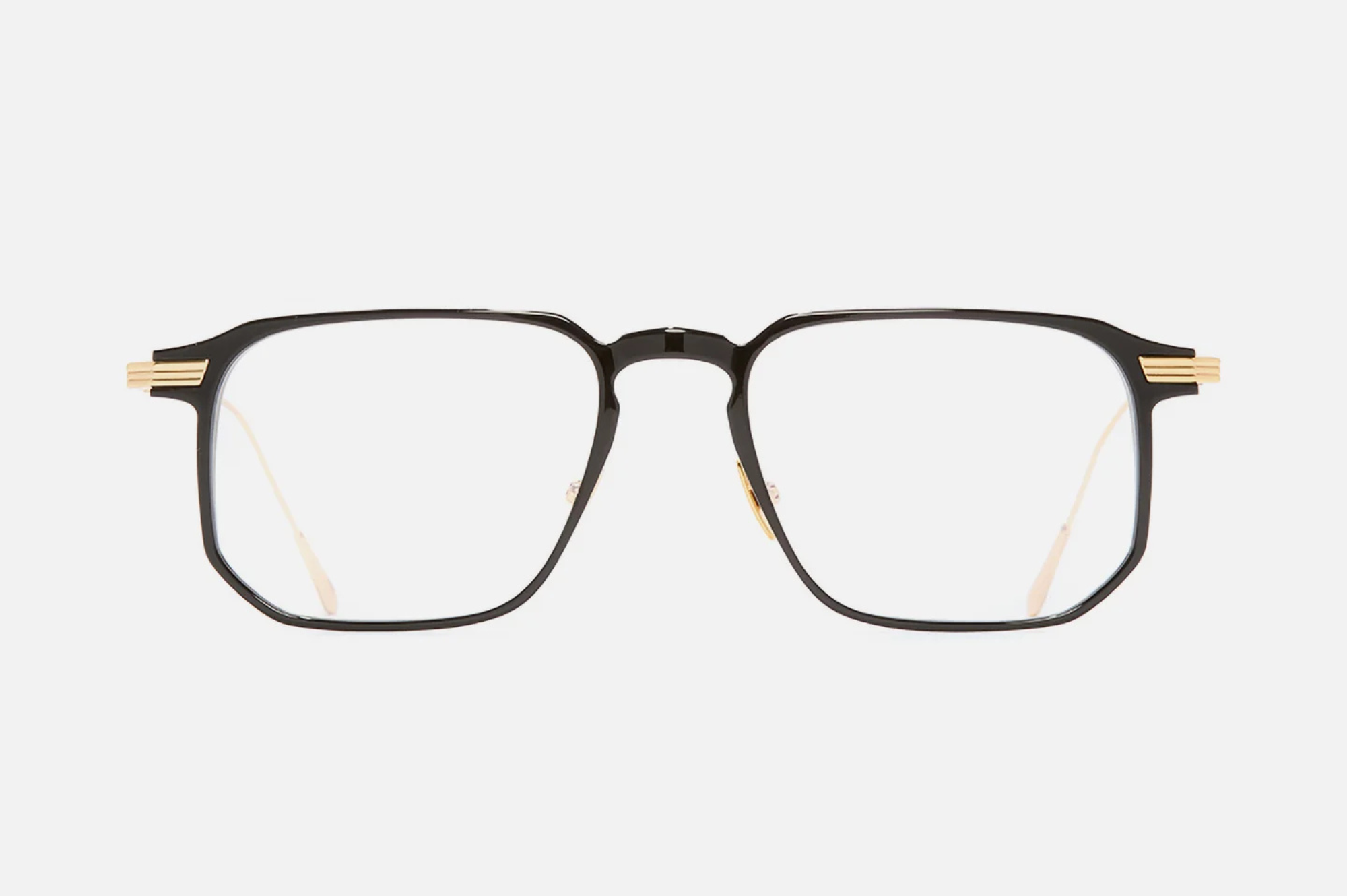 Occhiali da vista Cutler And Gross 0007 Black on 24K Yellow Gold + 18K Rhodium