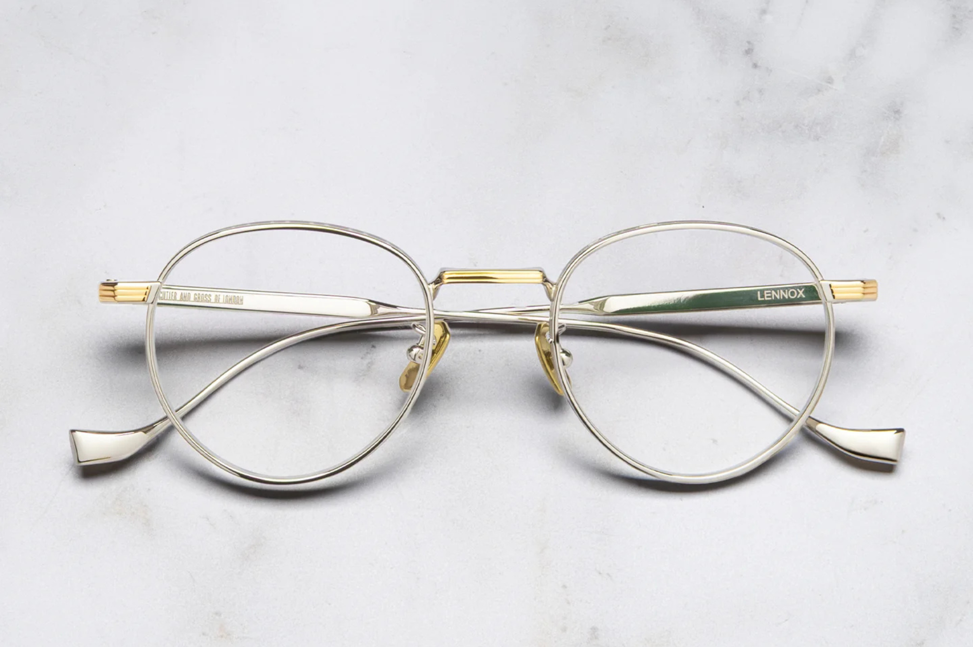 Occhiali da vista Cutler And Gross Lennox 1428 Silver Gold