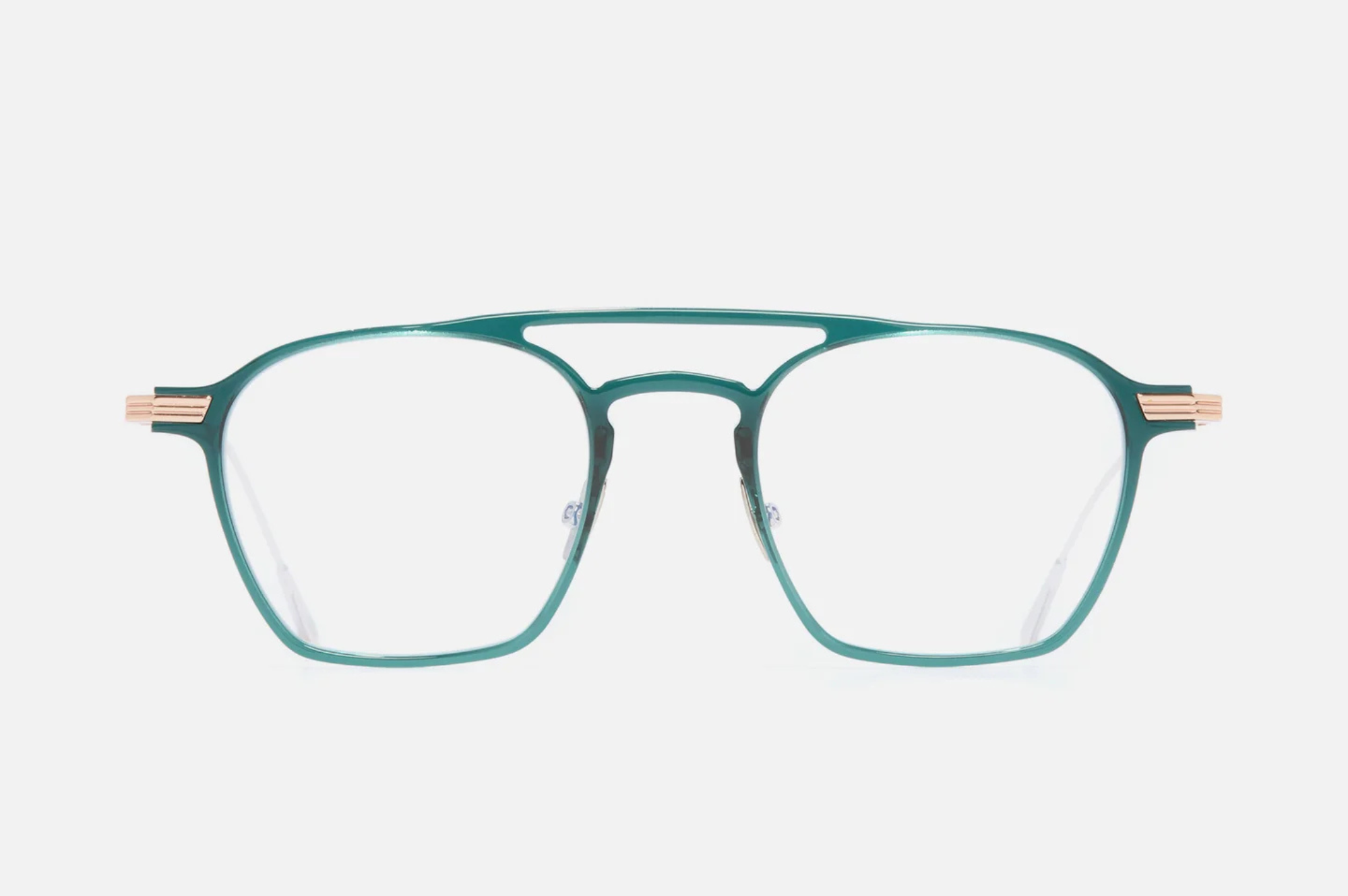 Occhiali da vista Cutler And Gross 0009 Gradient Green on 18K Rose Gold + 18K Rhodium