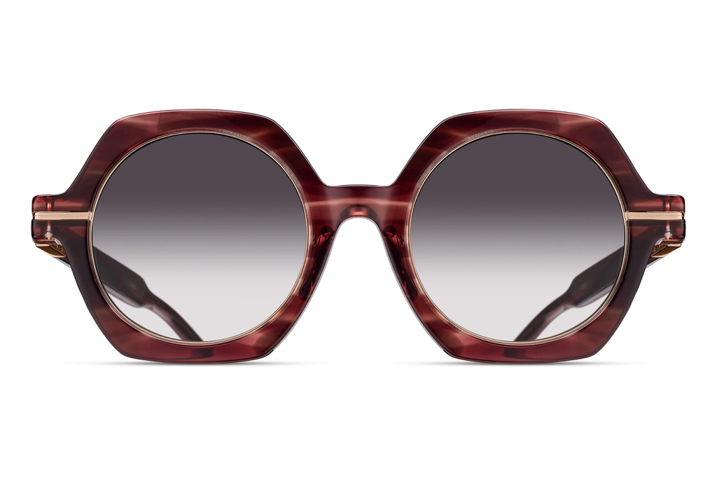 Occhiali da sole MATSUDA M2072 Bordeaux Stripe - Rose Gold