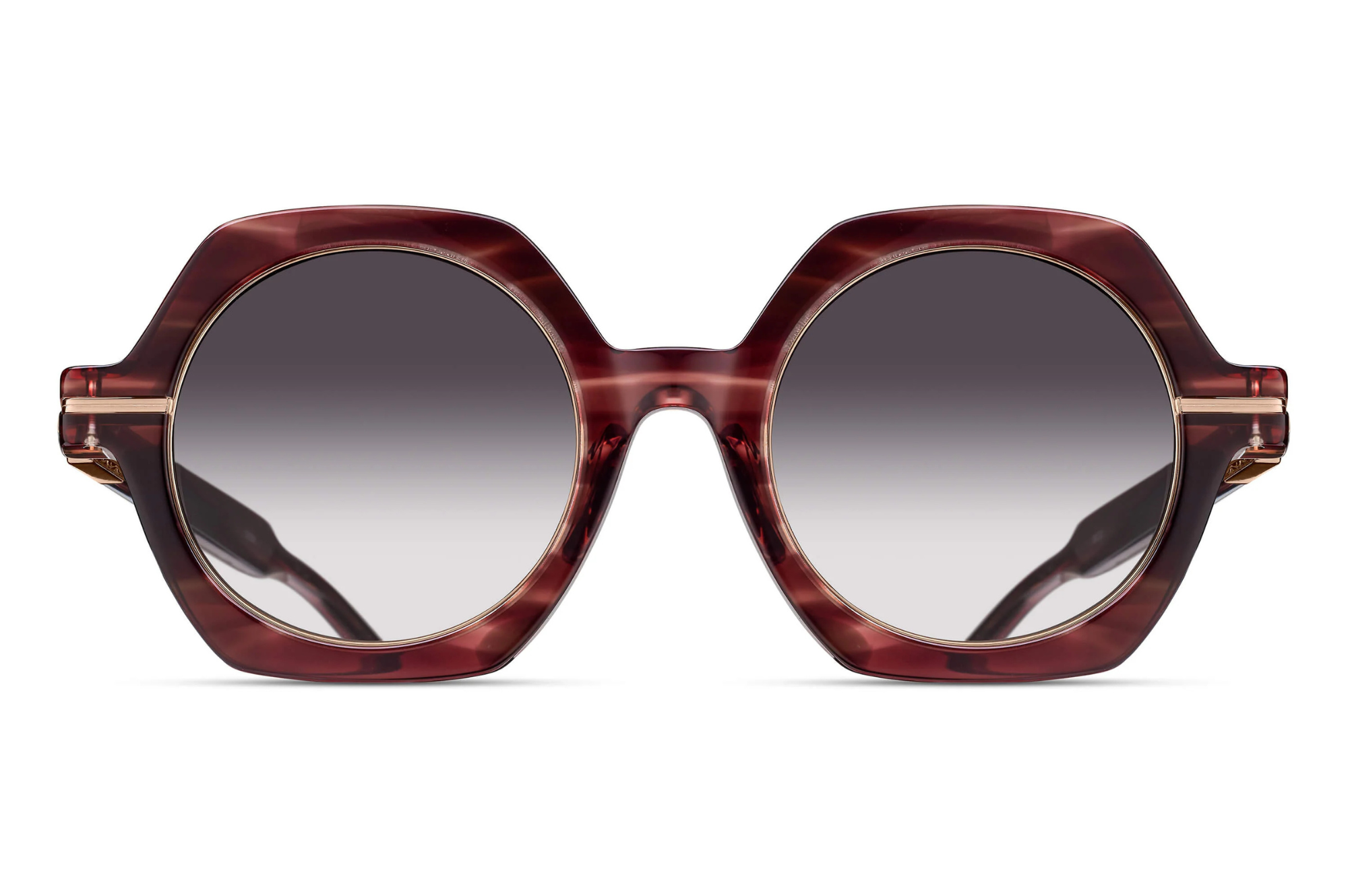 Occhiali da sole MATSUDA M2072 Bordeaux Stripe - Rose Gold