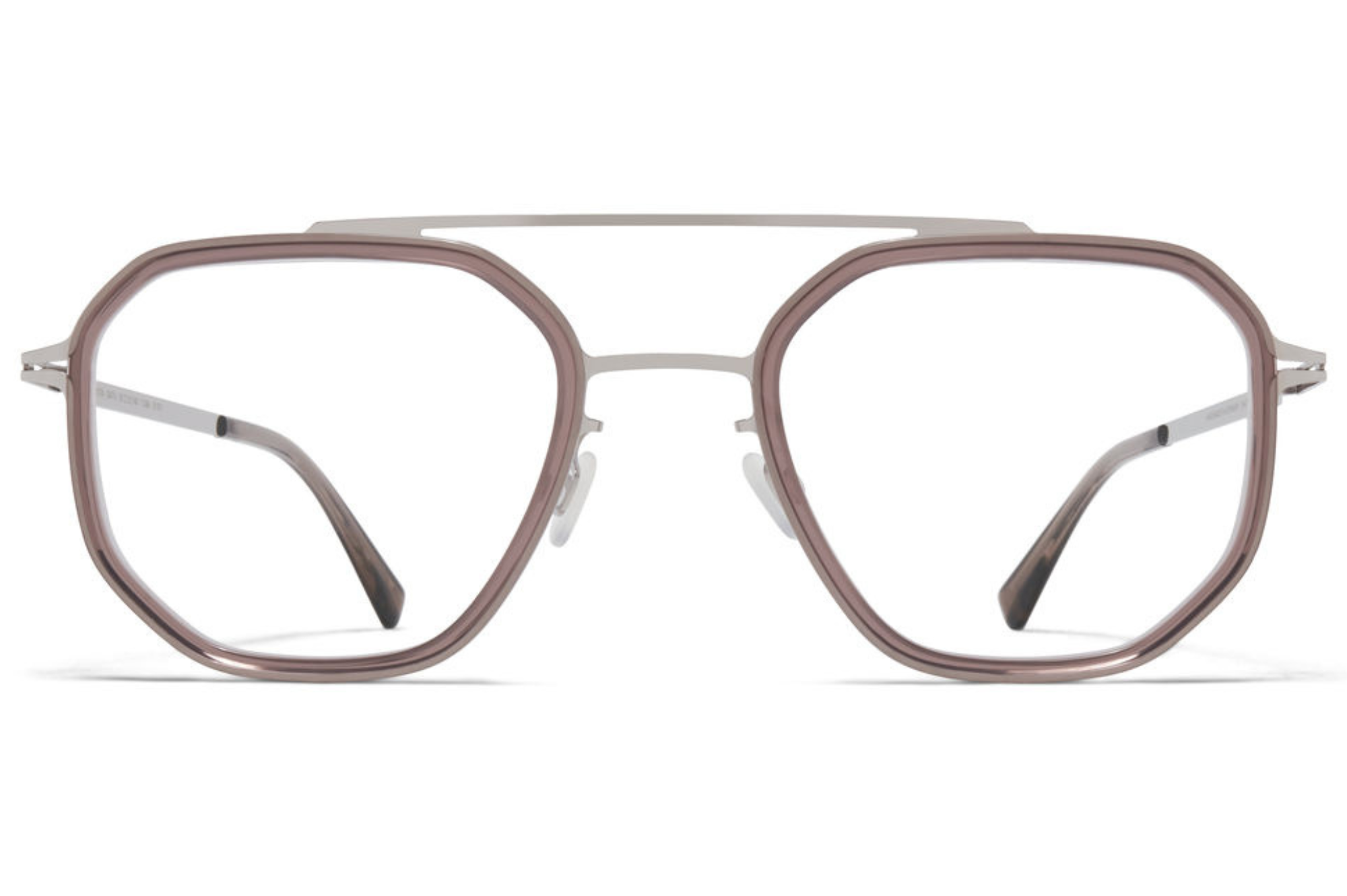 Occhiali da vista MYKITA SATU A104-Shiny Silver Maroon