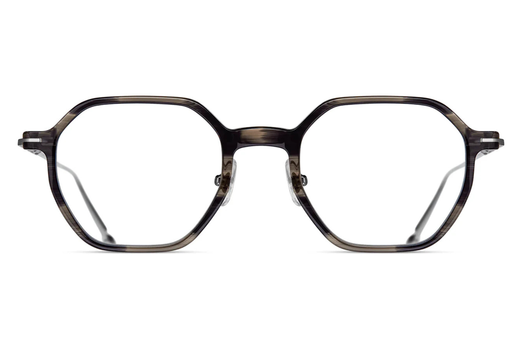 Occhiali da vista MATSUDA M2053 Black Stripe - Brushed Silver