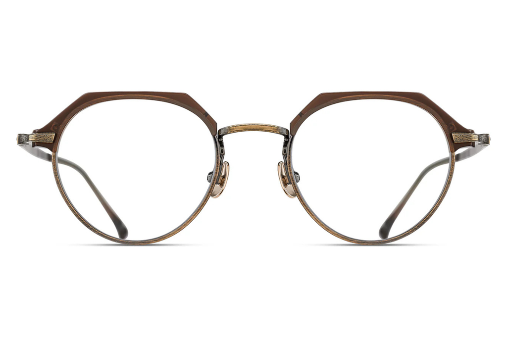 Occhiali da vista MATSUDA M2064 Matte Taupe - Antique Gold