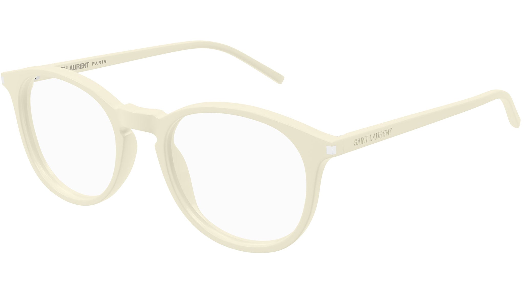 Occhiali da vista SAINT LAURENT Shiny solid ivory
