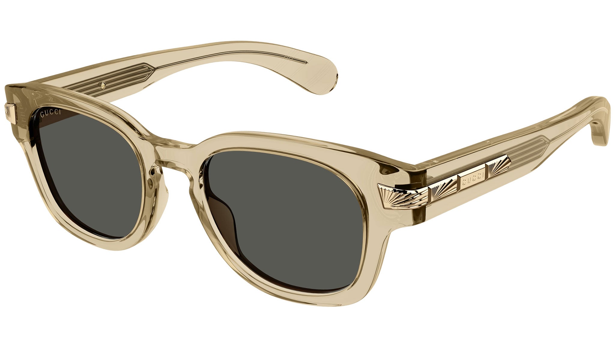Occhiali da sole GUCCI GG1518S Shiny transparent brown