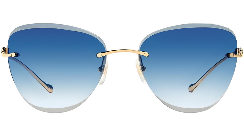 Occhiali da sole CARTIER CT0032RS Smooth golden finish
