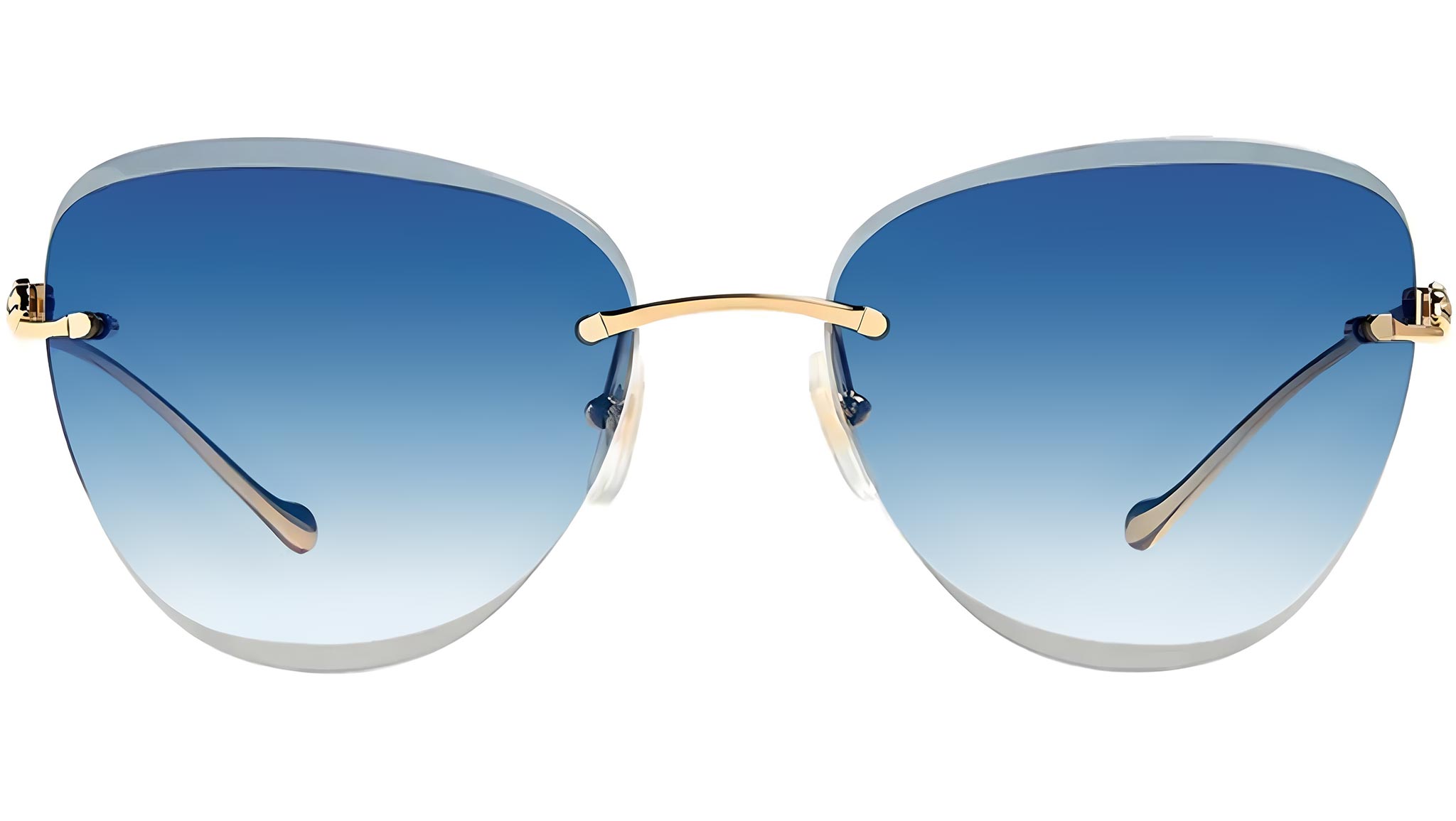 Occhiali da sole CARTIER CT0032RS Smooth golden finish