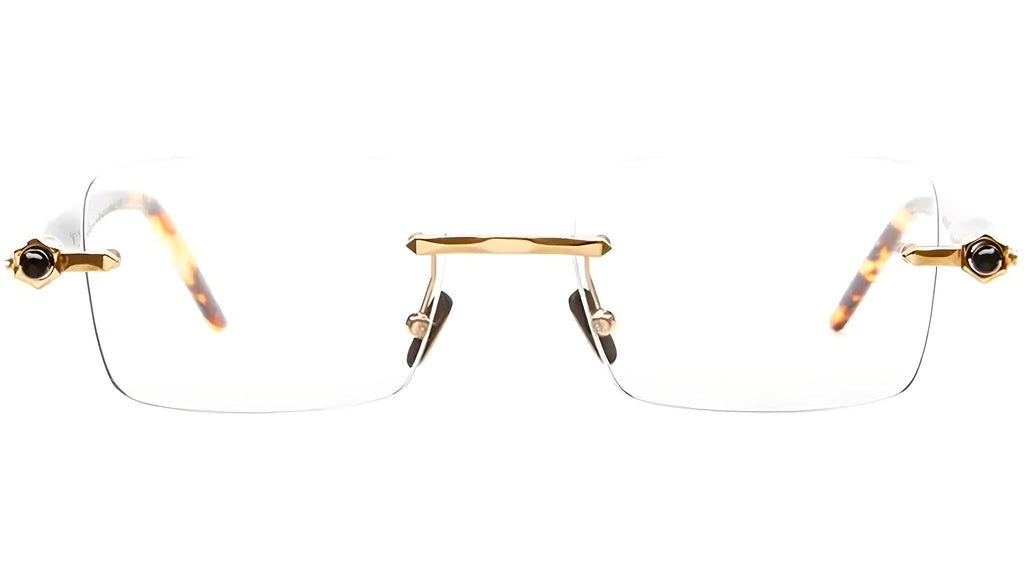 Occhiali da vista KUBORAUM P56 Gold black shine havana