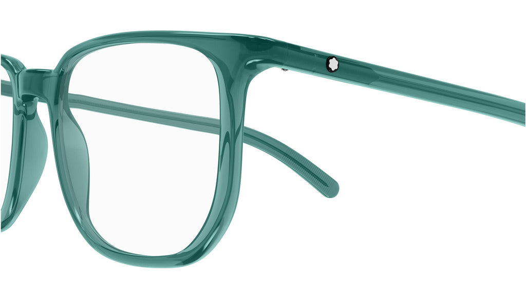 Occhiali da vista MONTBLANC MB0388O Shiny transparent emerald