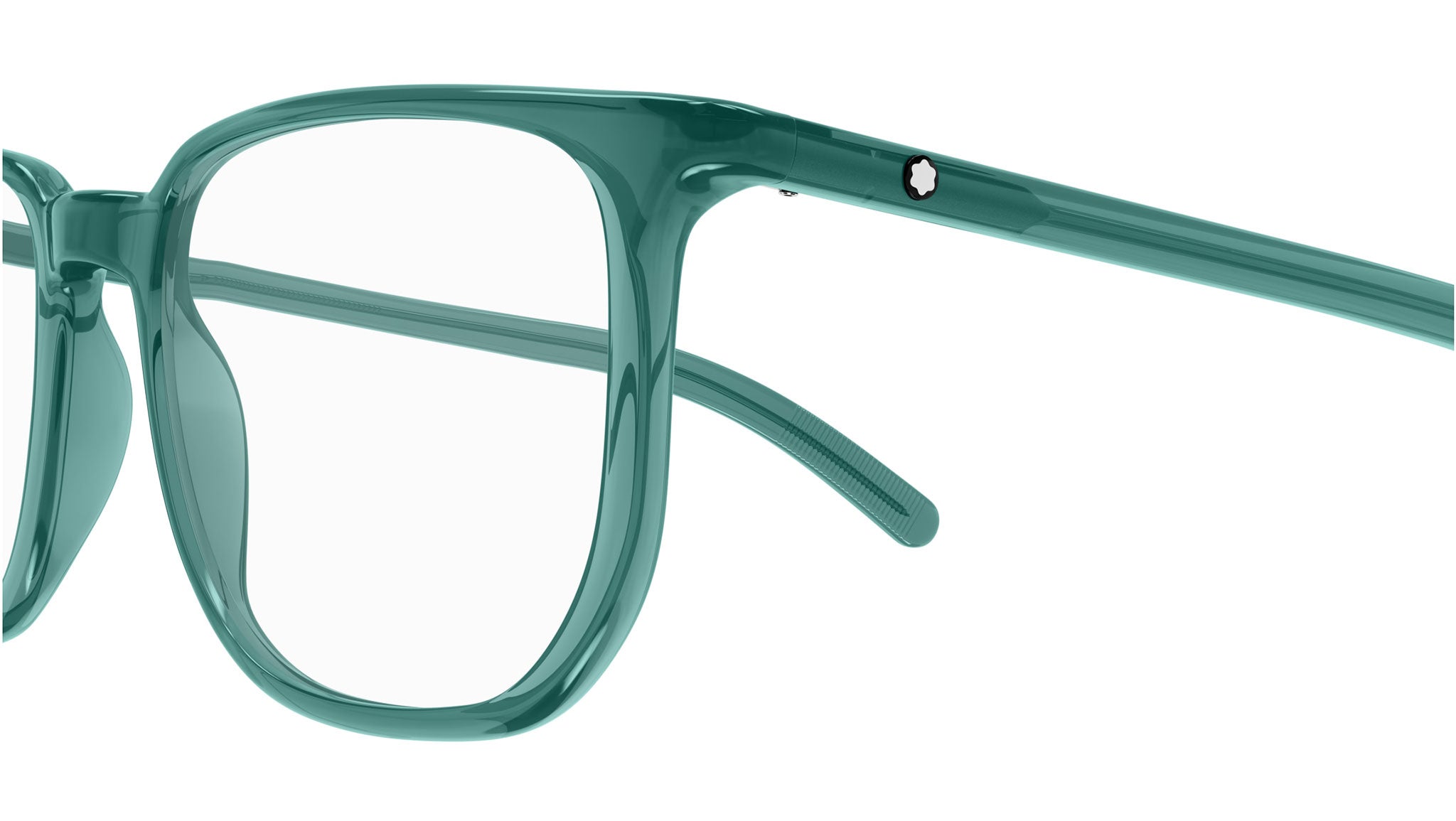 Occhiali da vista MONTBLANC MB0388O Shiny transparent emerald