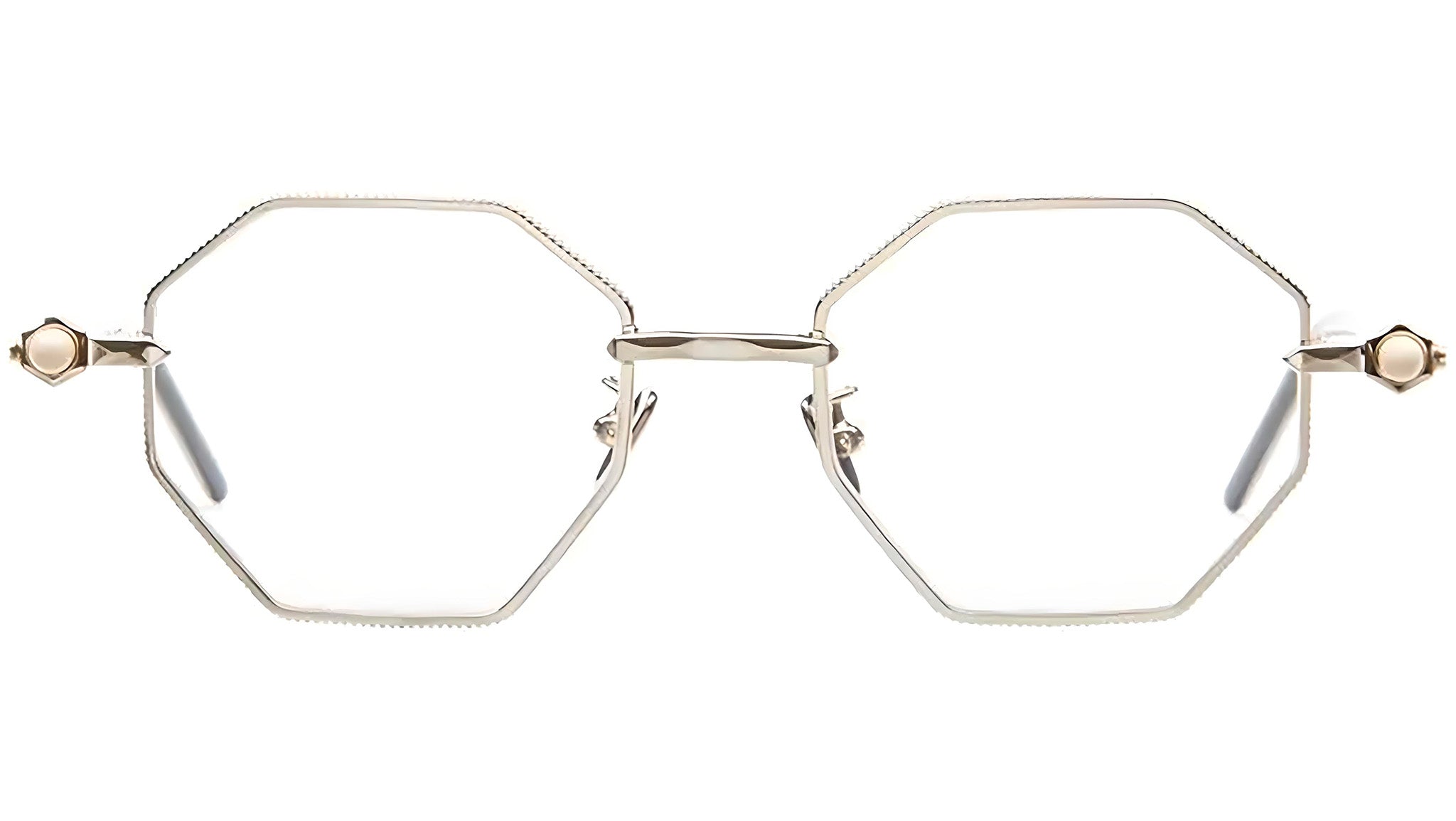 Occhiali da sole KUBORAUM P74 Light gold cream black shine
