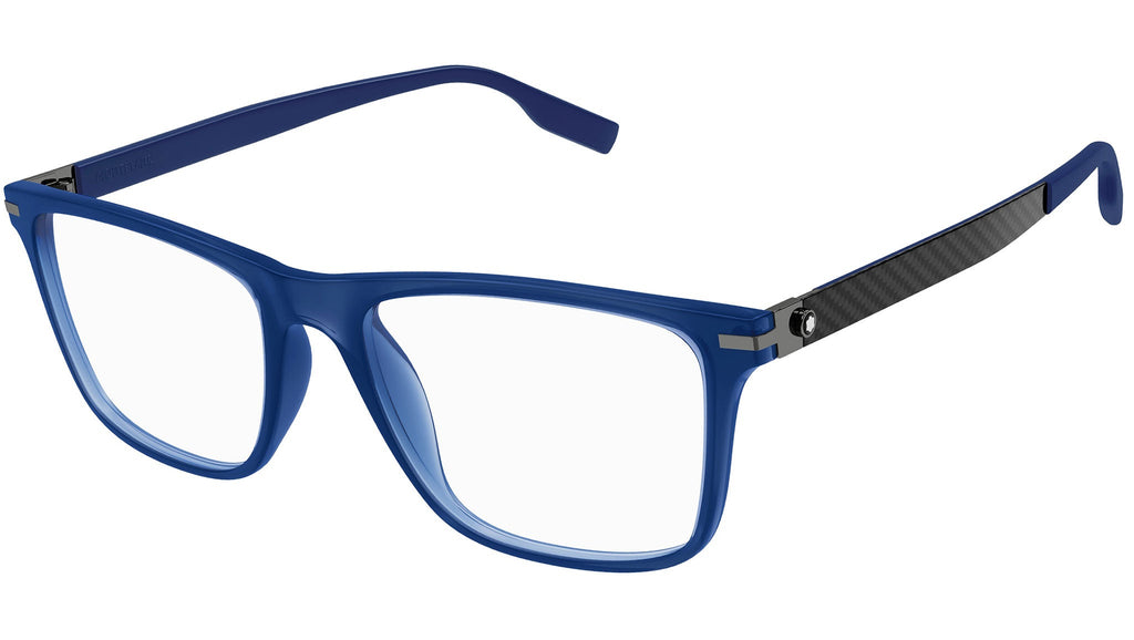 Occhiali da vista MONTBLANC MB0251O Matte transparent blue
