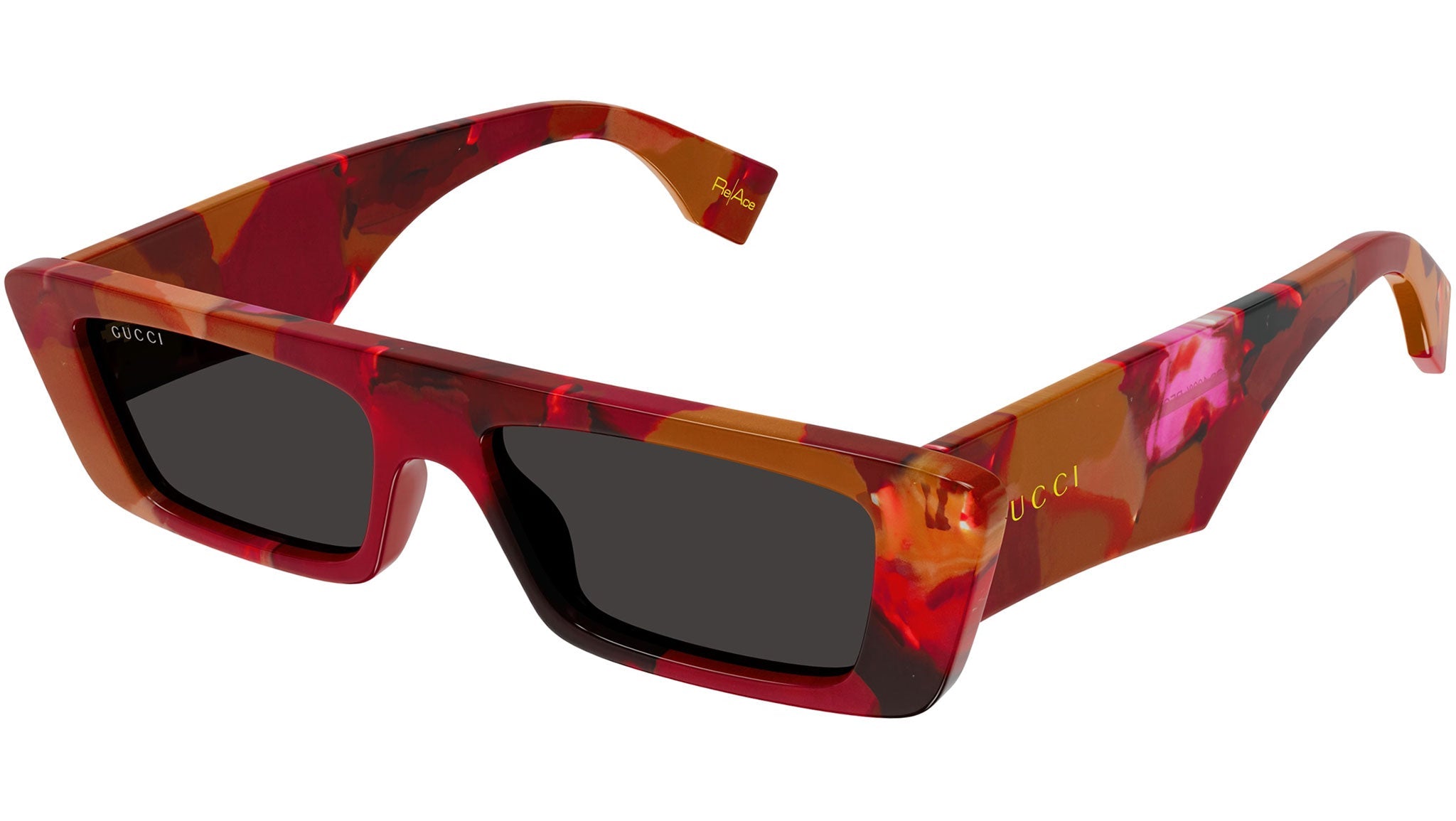 Occhiali da sole GUCCI GG1625S Shiny red and burgundy havana
