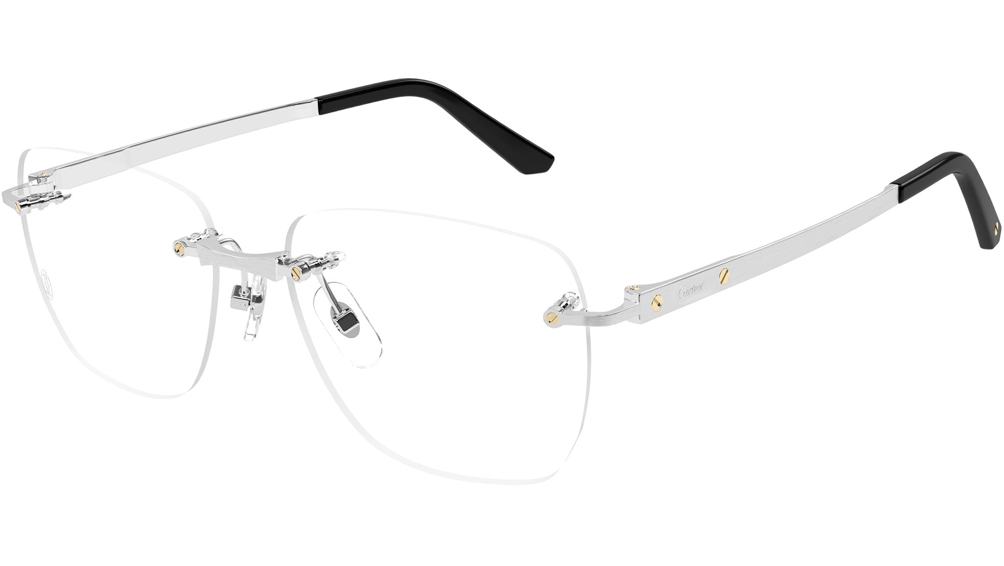 Occhiali da vista CARTIER CT0512O Brushed and smooth platinum finish
