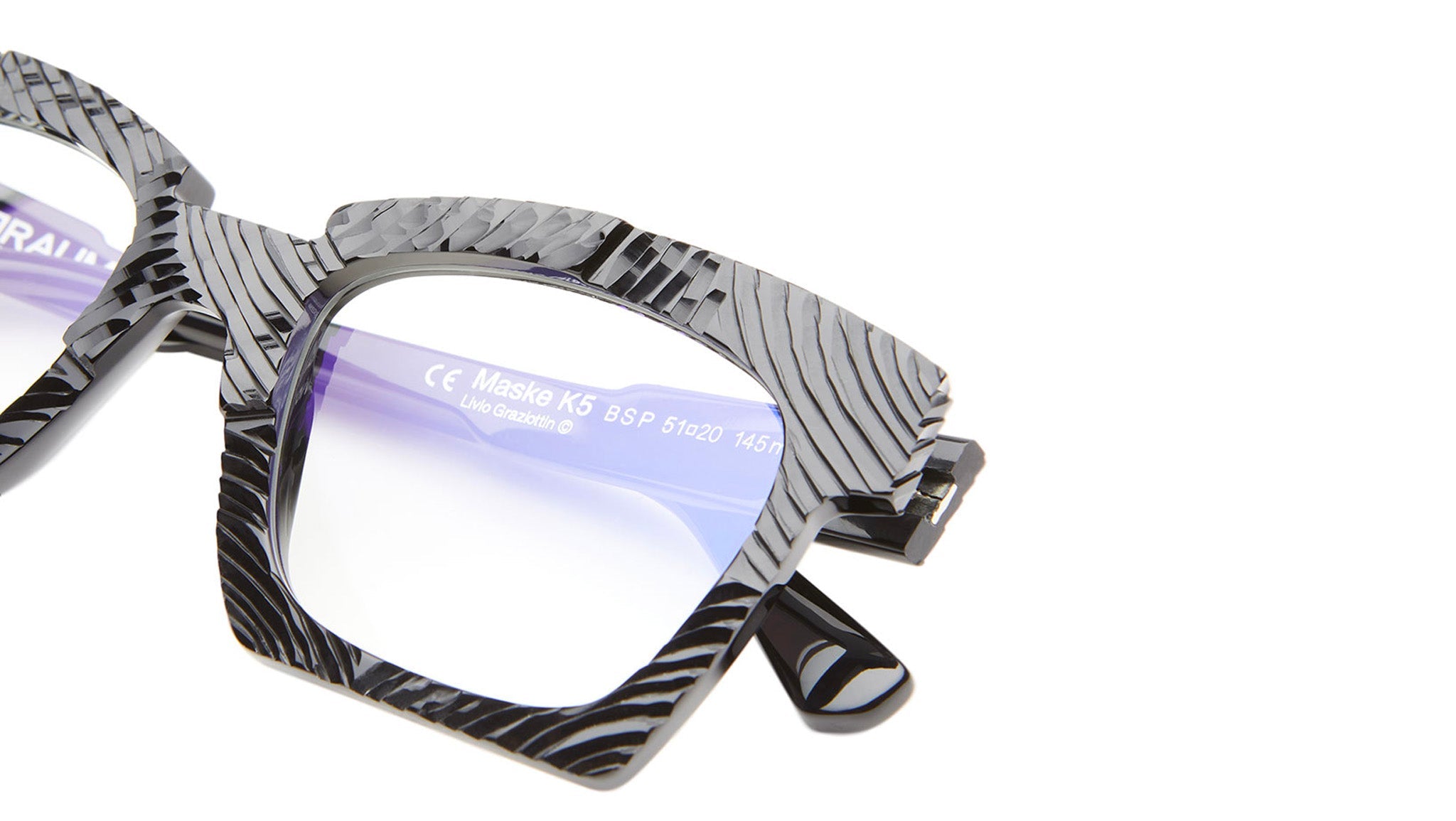 Occhiali da vista KUBORAUM K5 Tilted arc black shine