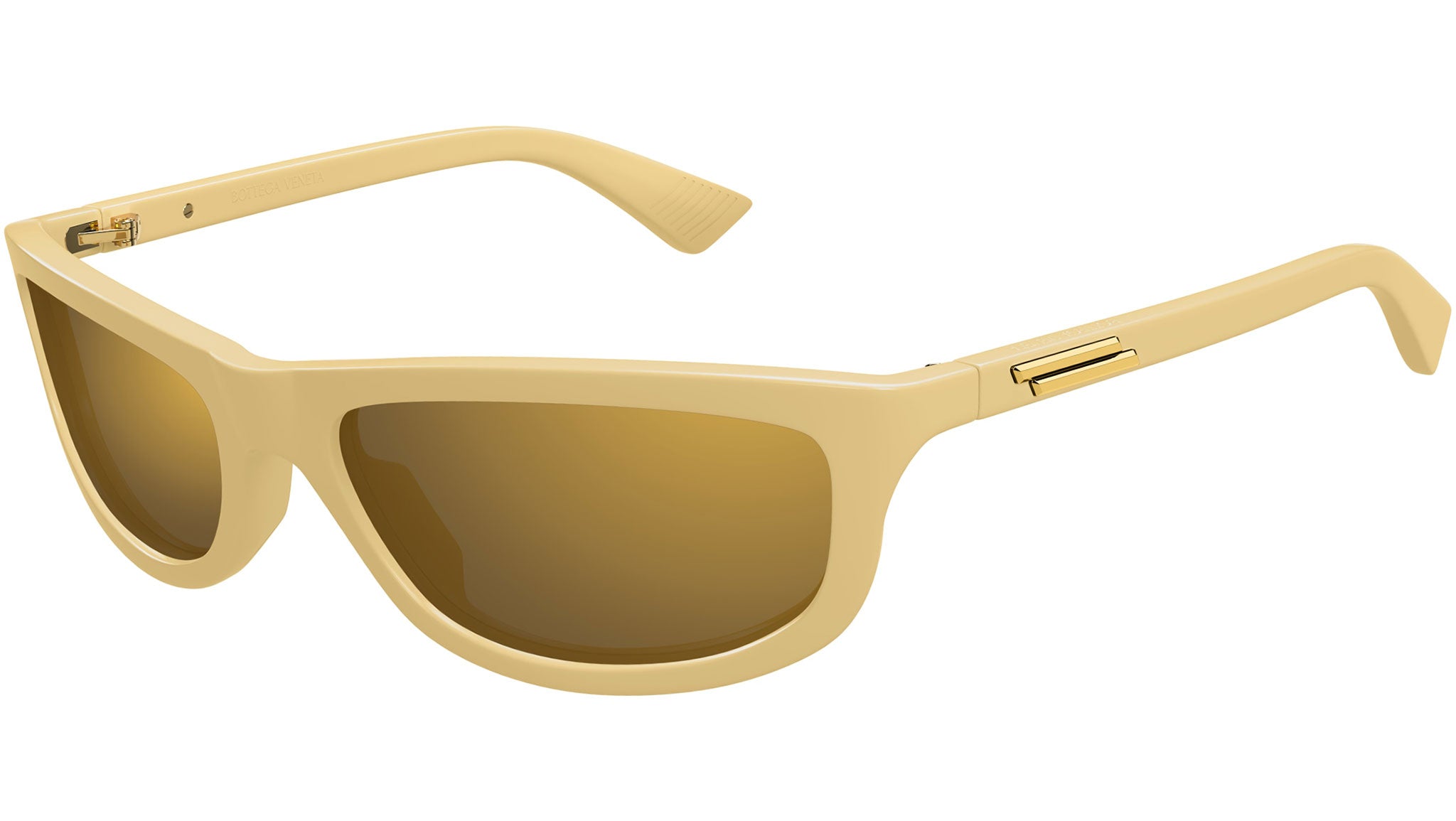 Occhiali da sole BOTTEGA VENETA BV1327S Shiny solid straw yellow