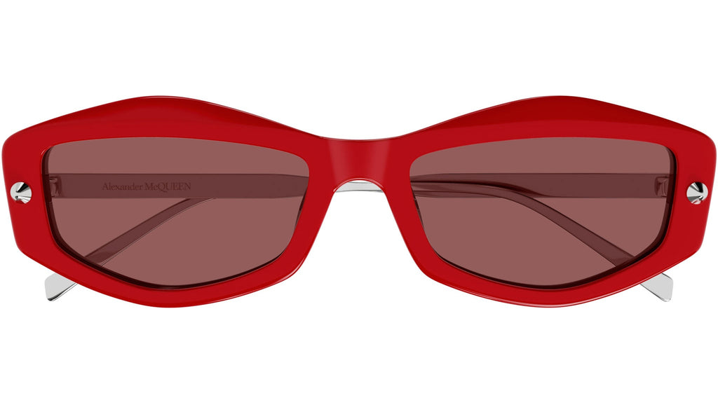 Occhiali da sole ALEXANDER MCQUEEN AM0482S Shiny solid red