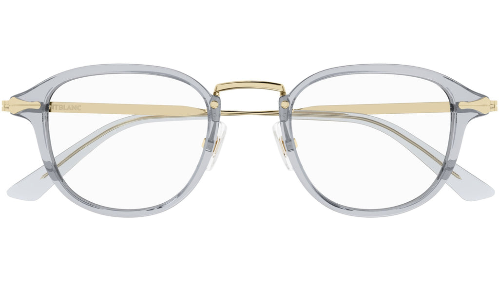 Occhiali da vista MONTBLANC MB0336O Shiny transparent light grey