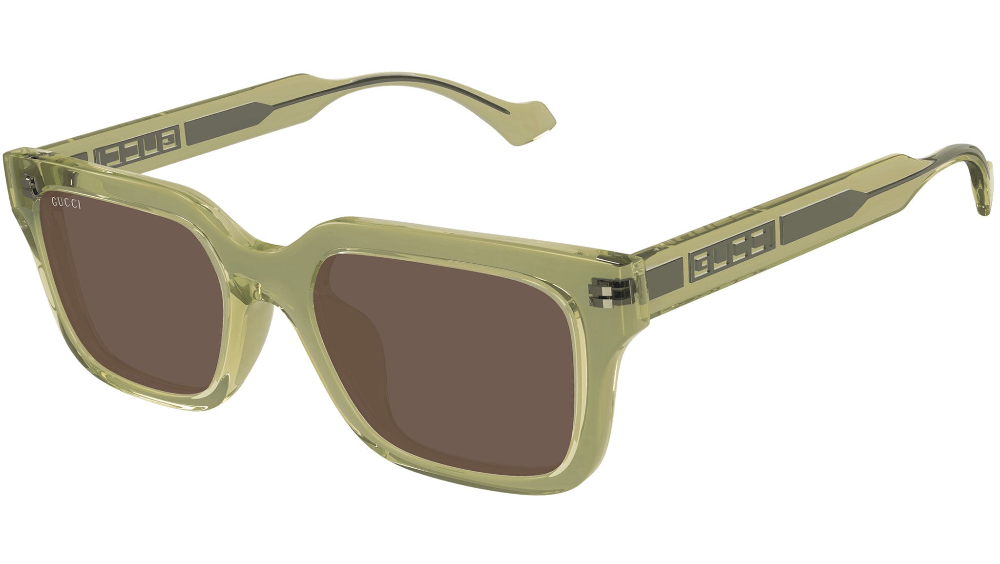 Occhiali da sole GUCCI GG1732SK Shiny transparen sage green