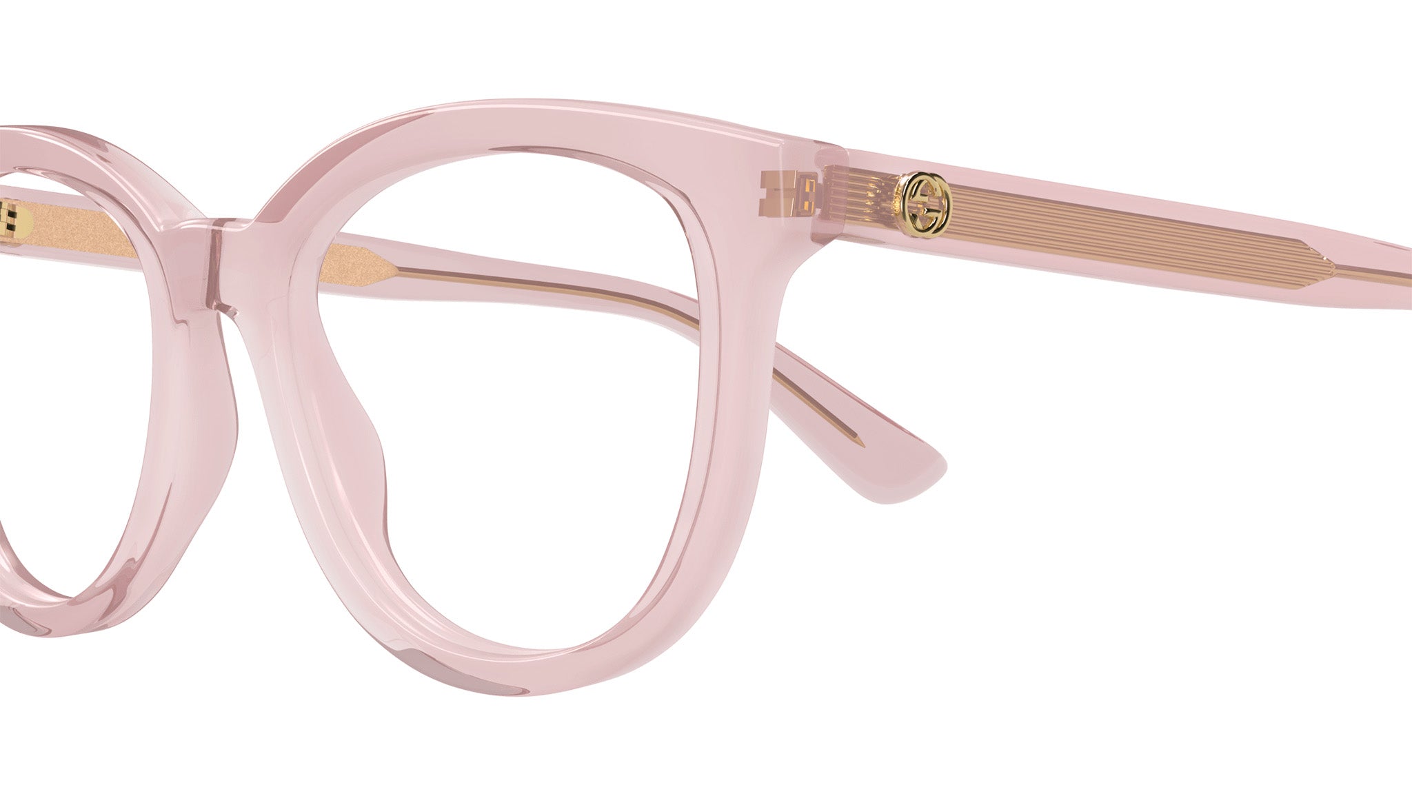 Occhiali da vista GUCCI GG1687O Shiny transparent antique pink