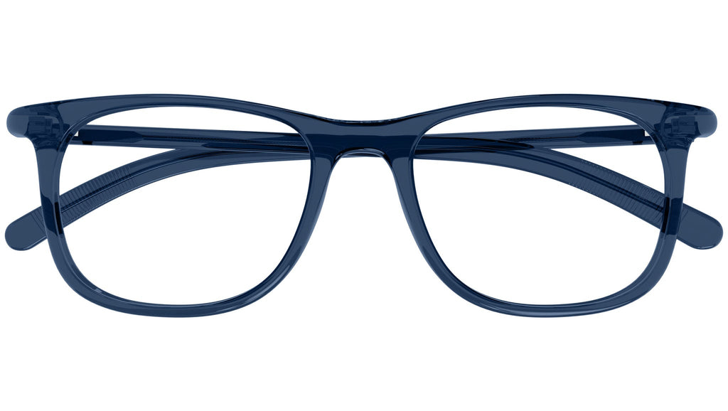 Occhiali da vista MONTBLANC MB0351O Shiny transparent blue