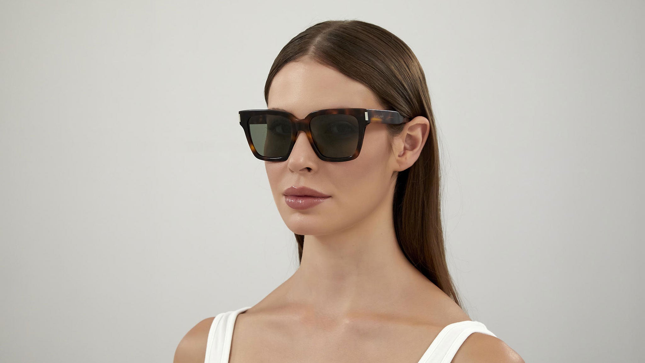 Occhiali da sole SAINT LAURENT SL507 Shiny medium havana
