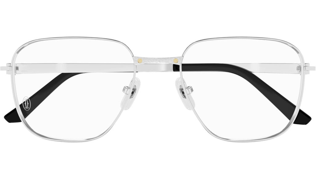 Occhiali da vista CARTIER CT0553O Smooth and brushed platinum finish