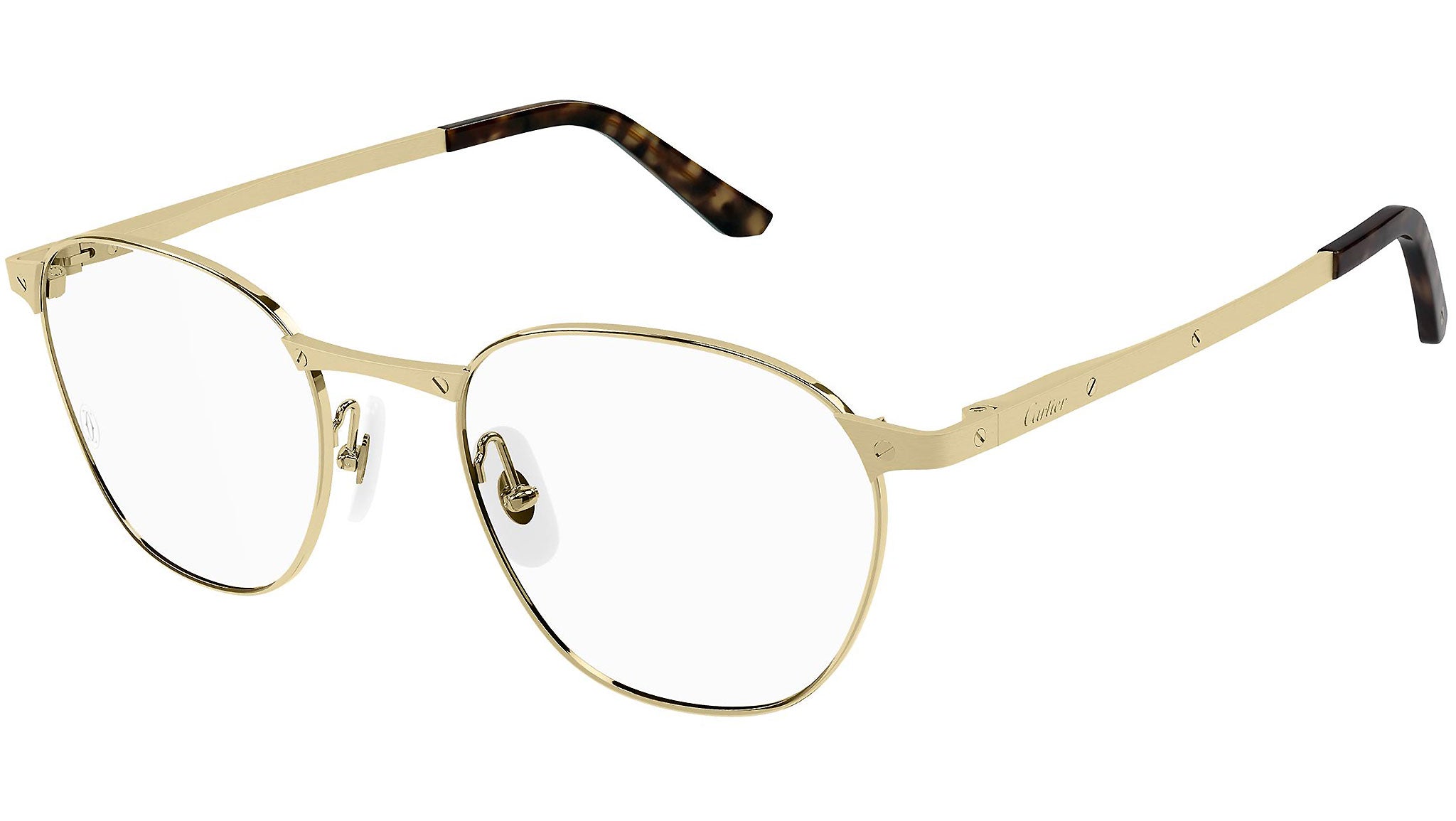 Occhiali da vista CARTIER CT0337O Smooth and brushed golden finish