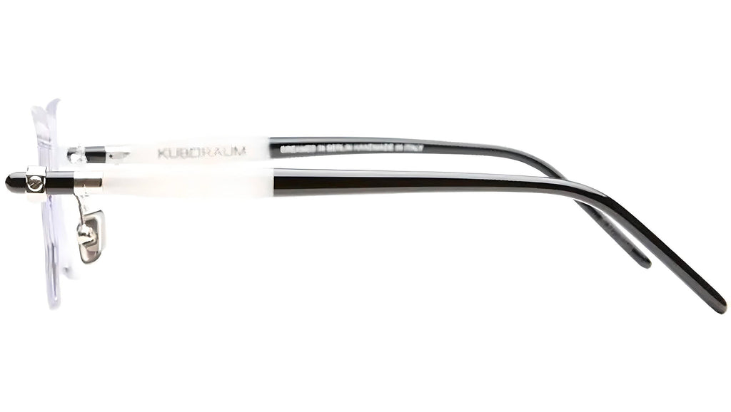 Occhiali da vista KUBORAUM P62 Silver white black shine