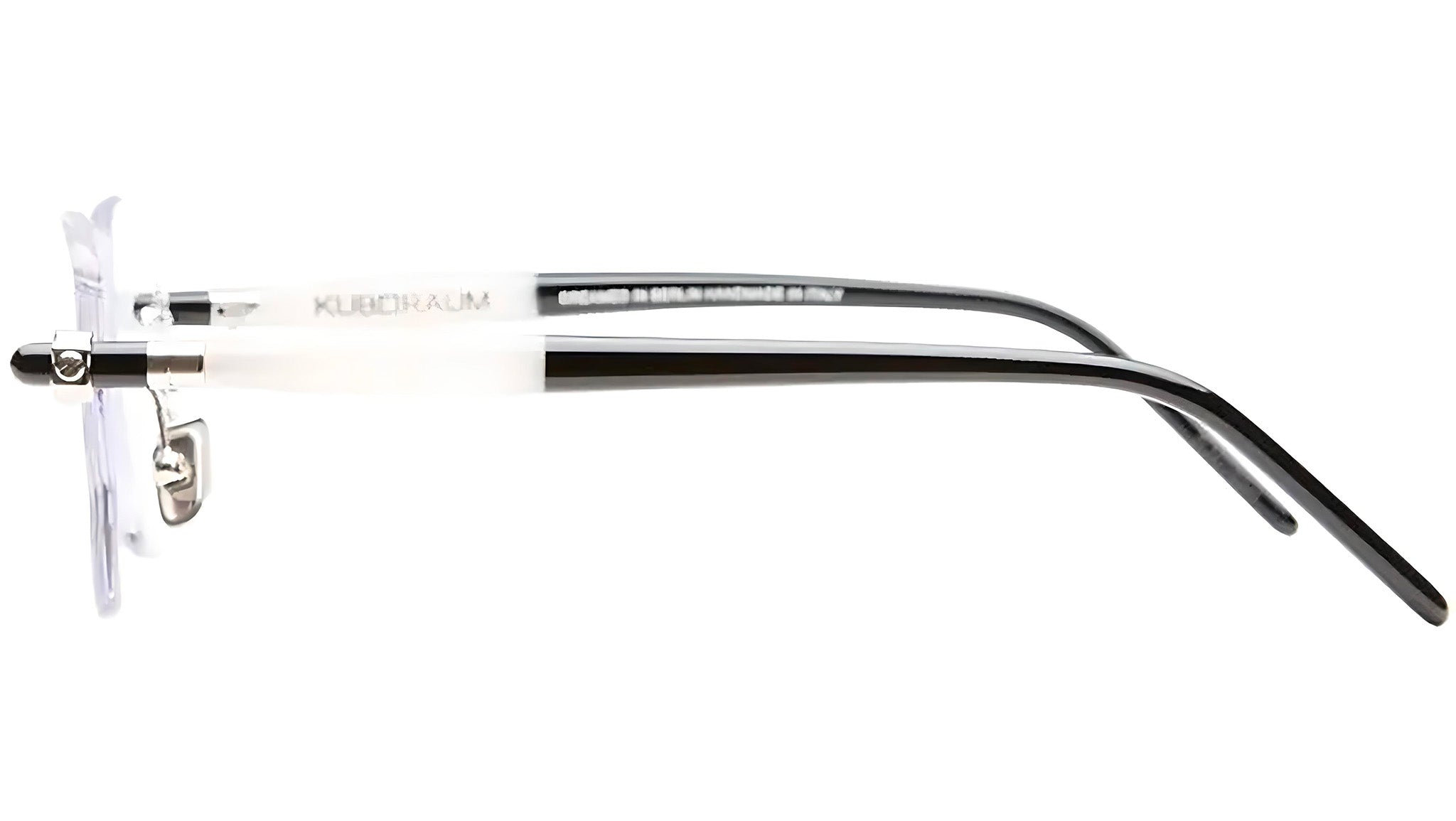 Occhiali da vista KUBORAUM P62 Silver white black shine
