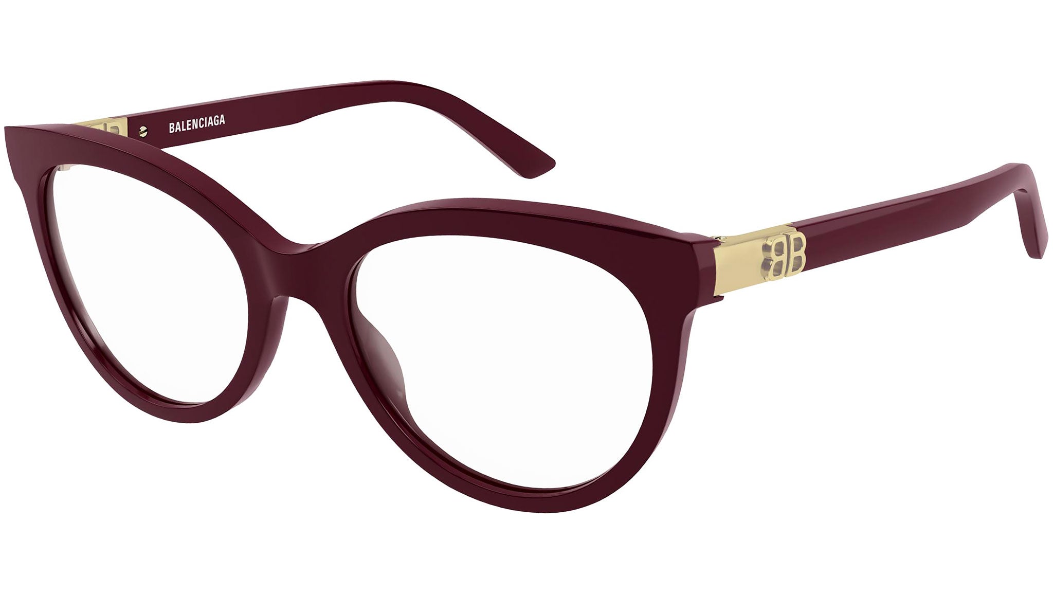 Occhiali da vista BALENCIAGA BB0185O Shiny solid burgundy