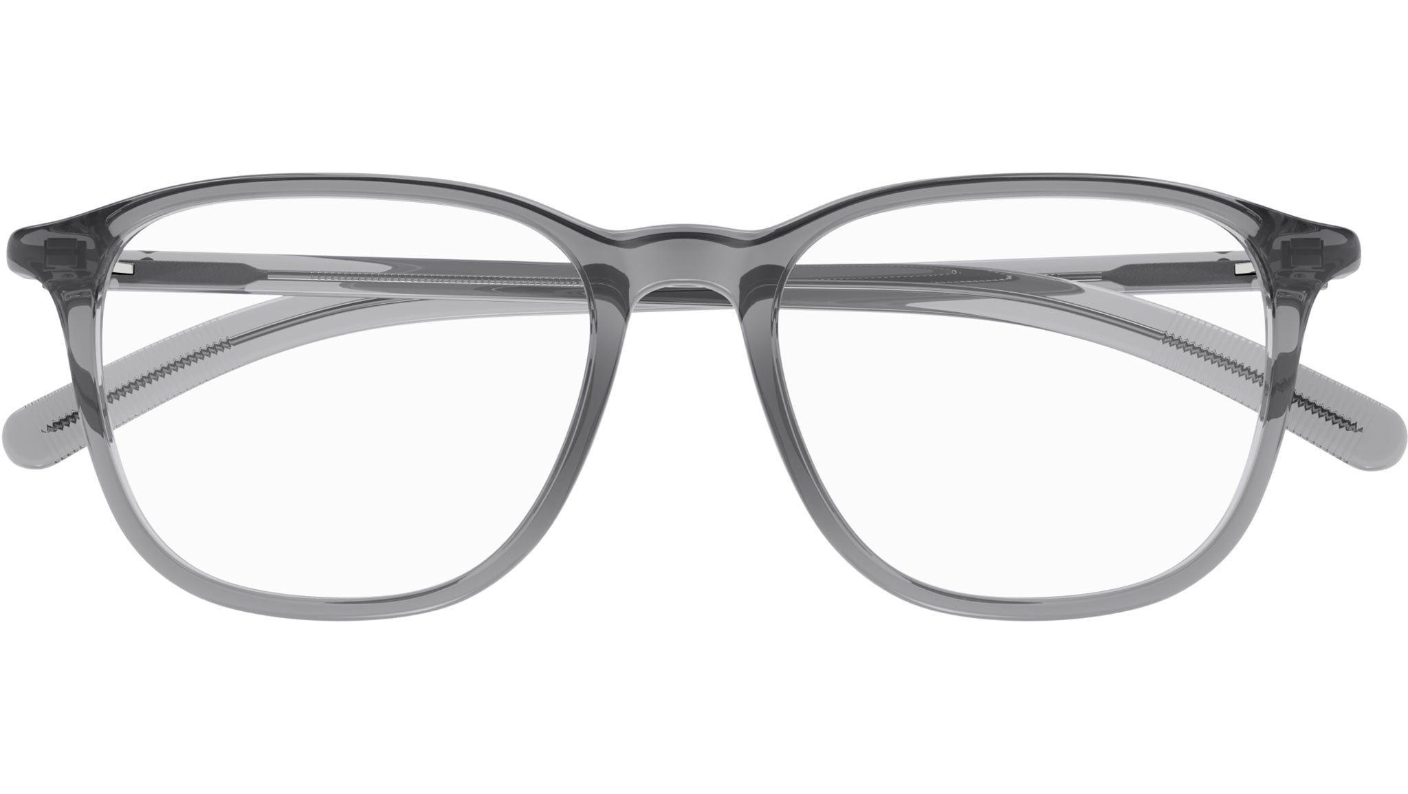 Occhiali da vista MONTBLANC MB0386O Shiny transparent grey