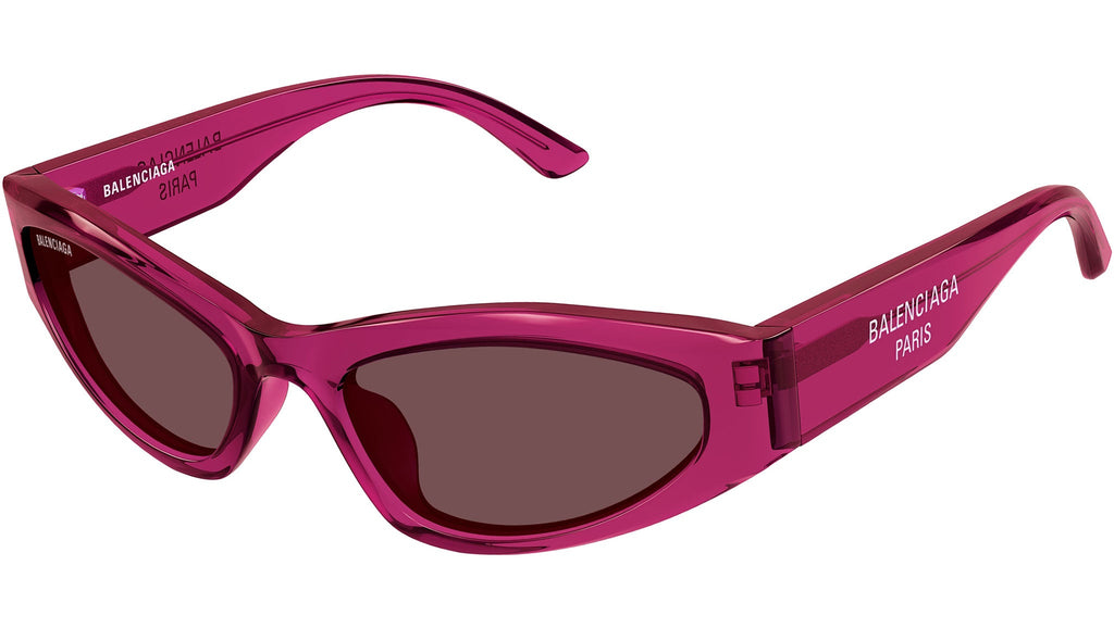 Occhiali da sole BALENCIAGA BB0387S Shiny transparent cherry