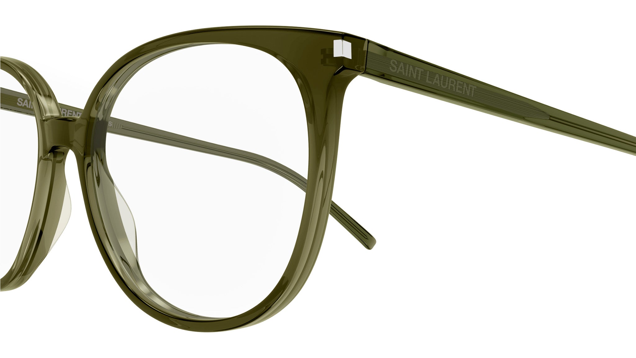 Occhiali da vista SAINT LAURENT SL39 Shiny transparent green