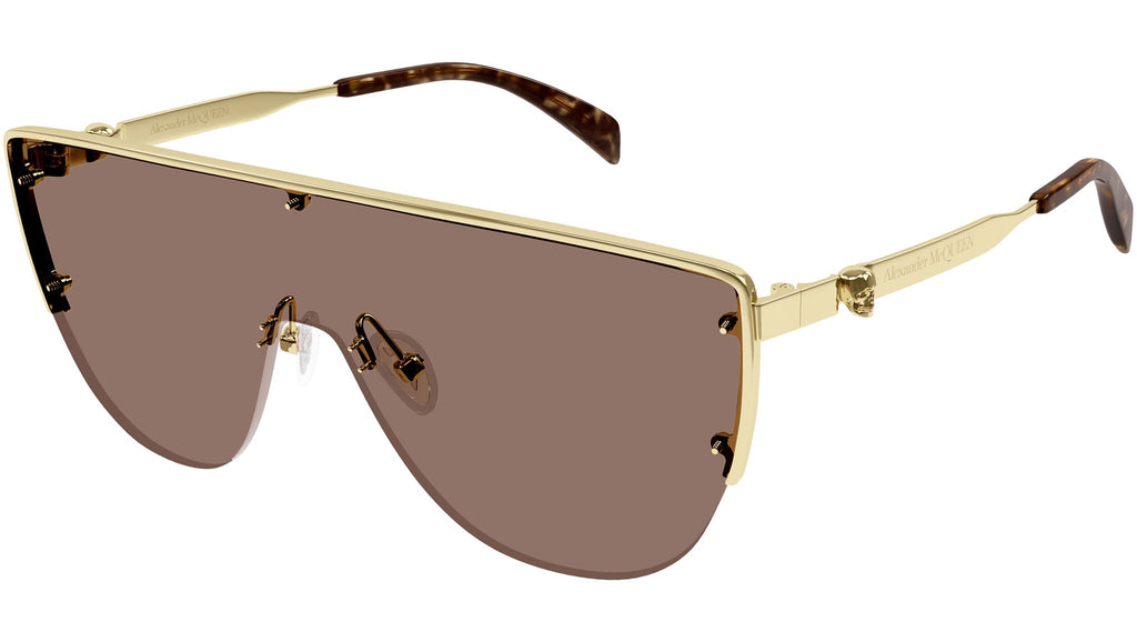 Occhiali da sole ALEXANDER MCQUEEN AM0457S Shiny light gold