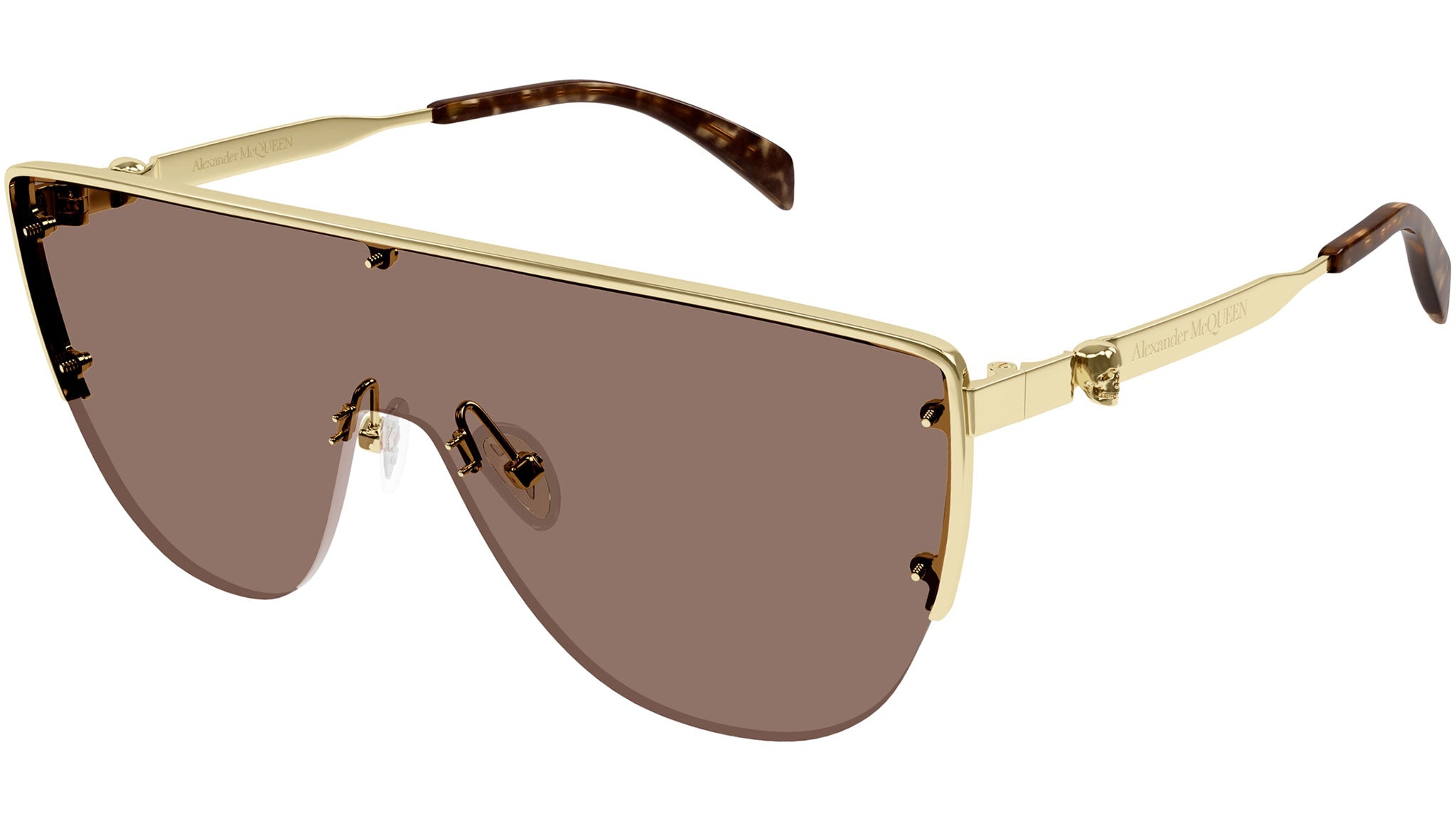 Occhiali da sole ALEXANDER MCQUEEN AM0457S Shiny light gold