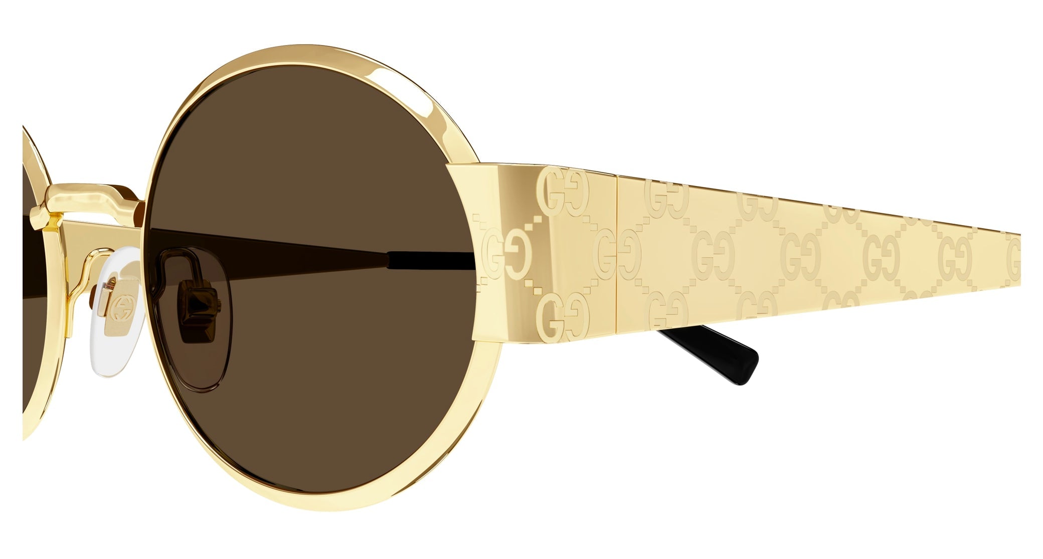 Occhiali da sole GUCCI GG1854S Shiny endura gold laser guccissima texture