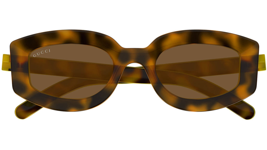 Occhiali da sole GUCCI GG1719S Shiny spotted havana + yellow