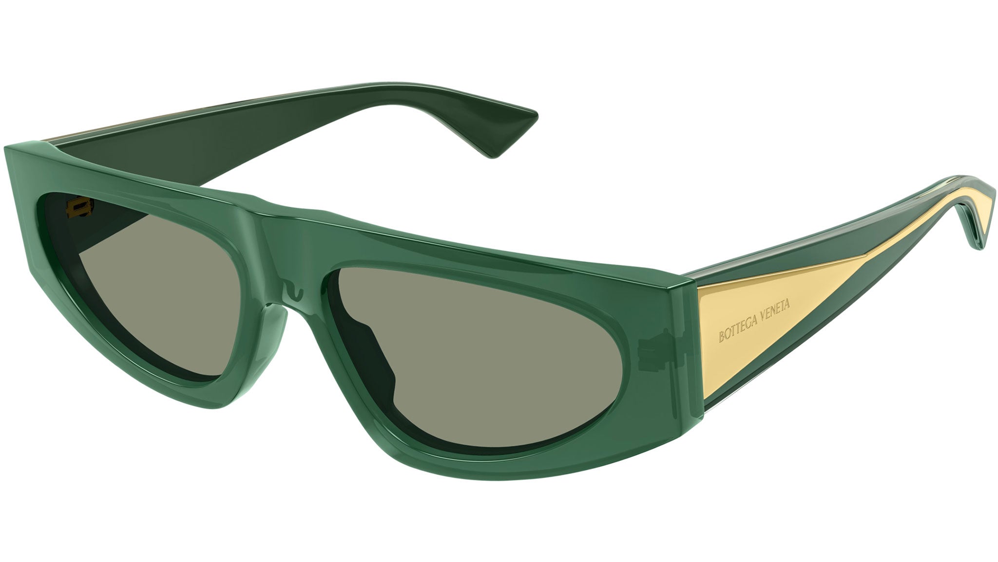 Occhiali da sole BOTTEGA VENETA BV1277S Shiny transparent bottle green